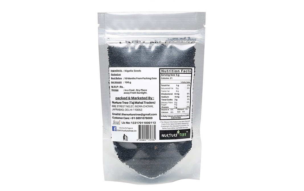 Nurture Tree Kalonji, Nigella Seeds   Pack  100 grams